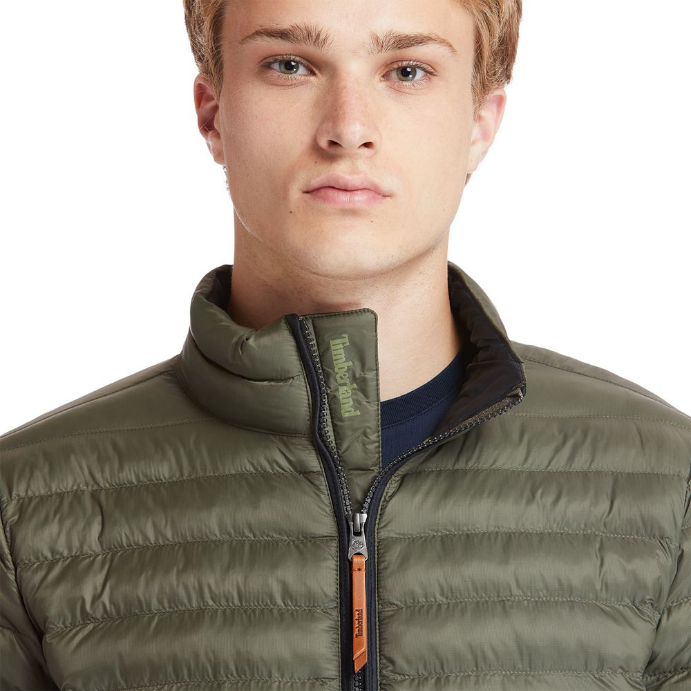 Chaquetas Timberland Hombre Axis Peak Packable Verde Oliva - Chile SQT-178539